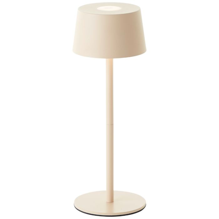 Moderne buiten tafellamp beige, Petter, 2W, 3000K LED, IP44, 3-staps dimbaar
