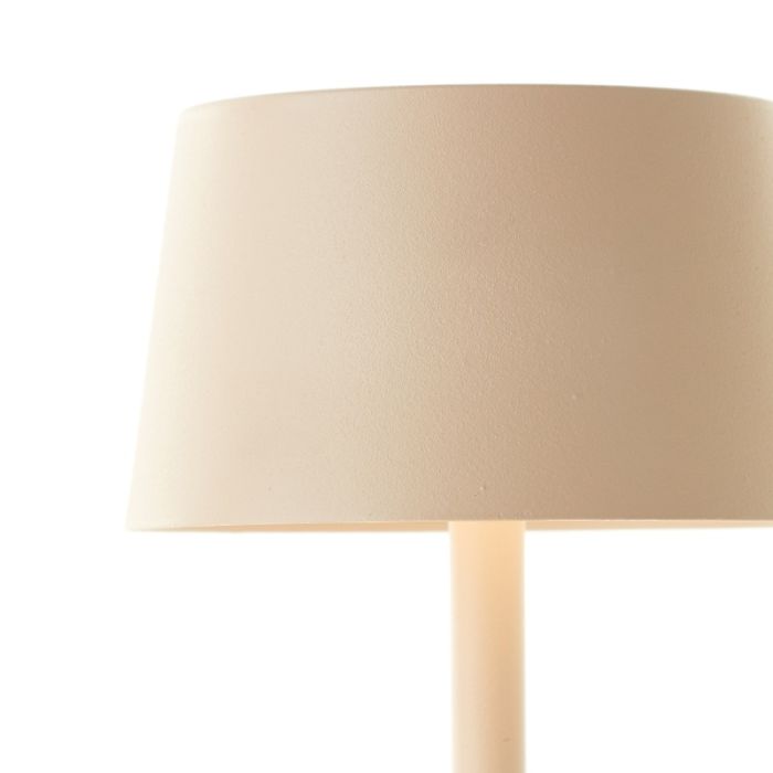 Moderne buiten tafellamp beige, Petter, 2W, 3000K LED, IP44, 3-staps dimbaar
