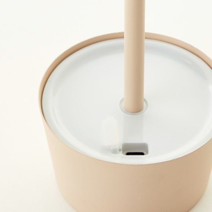 Moderne buiten tafellamp beige, Petter, 2W, 3000K LED, IP44, 3-staps dimbaar