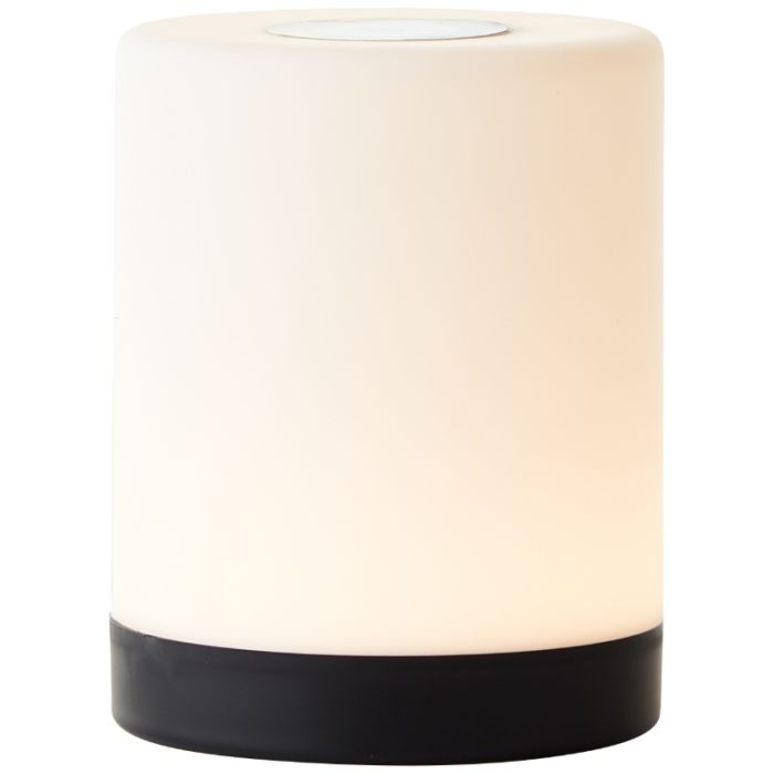 Moderne buiten tafellamp zwart, Maezon, 1W, RGBW LED, IP44, met touchdimmer