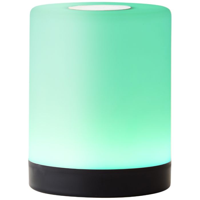 Moderne buiten tafellamp zwart, Maezon, 1W, RGBW LED, IP44, met touchdimmer