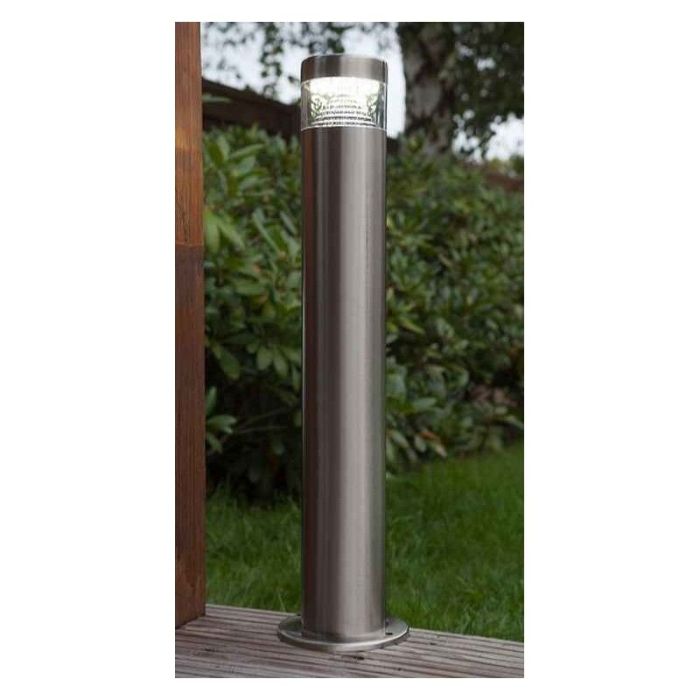 Kunststof buitenlamp chroom, Samuel, 1W, 6500K LED, IP44