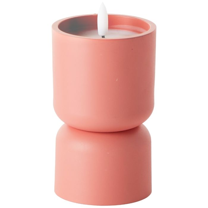 Roze kaarslamp voor buiten, Zaki, 2700K LED, IP44