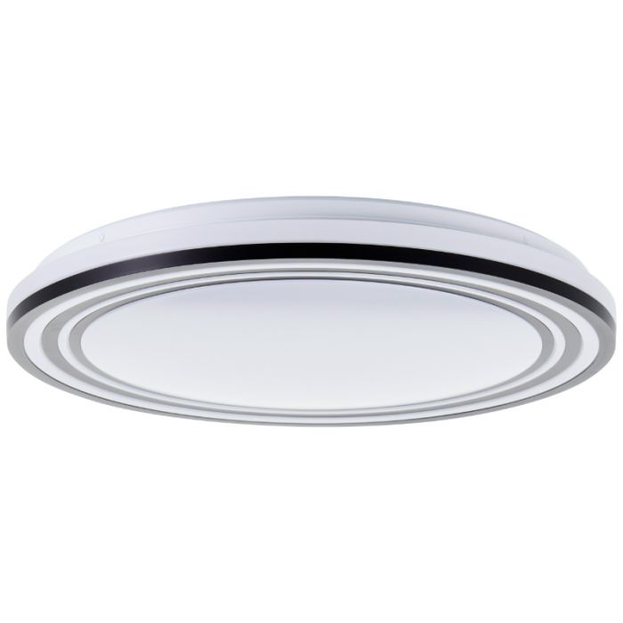 Moderne plafondlamp zwart, Merlijn, 36W, white switch LED, met afstandsbediening