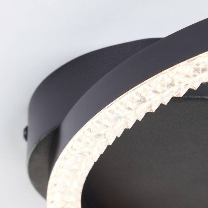 Design plafondlamp zwart, Maladon, 14W, 3000K LED