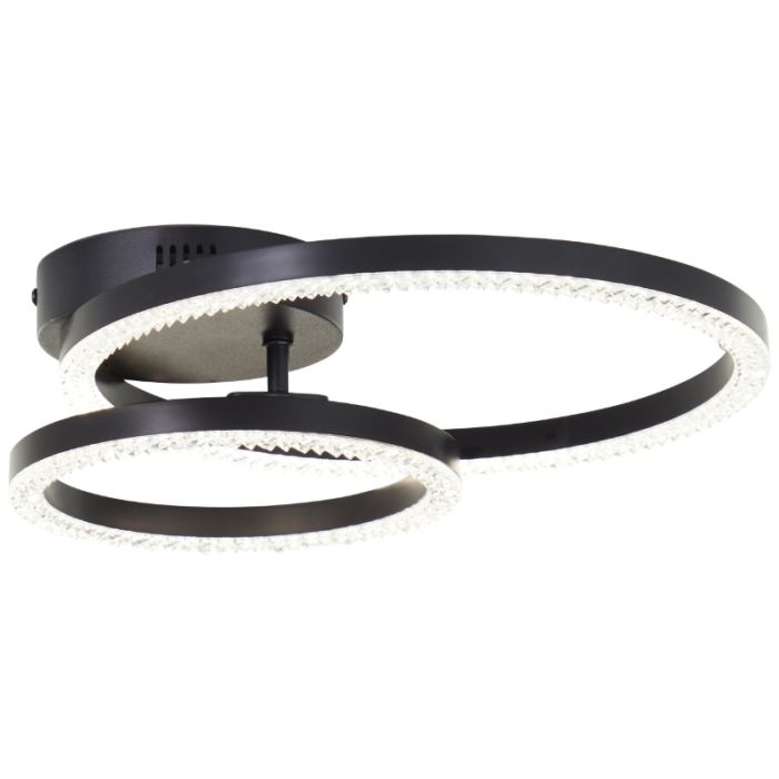 Design plafondlamp zwart, Maladon, 20W, 4000K LED
