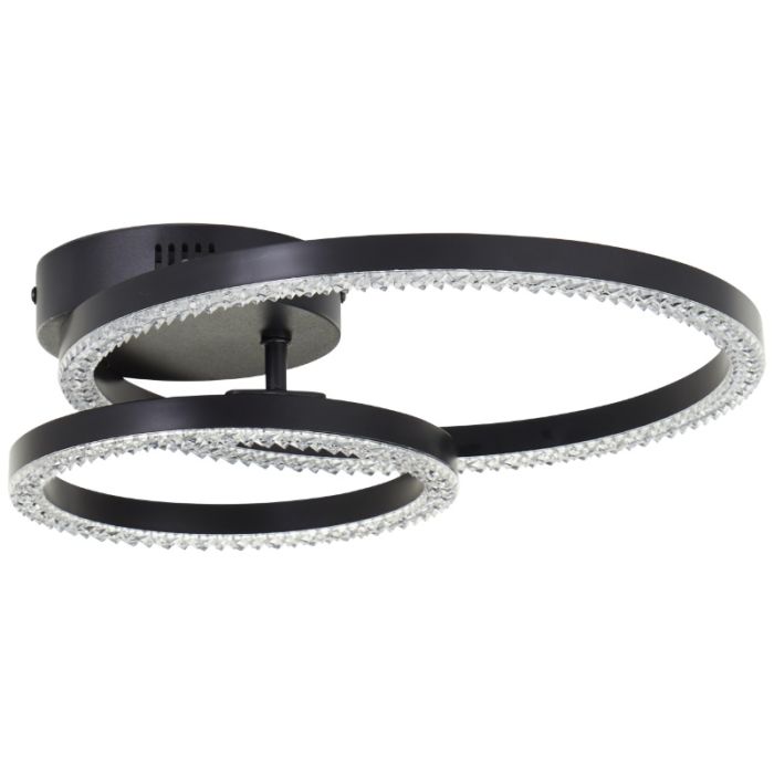 Design plafondlamp zwart, Maladon, 20W, 4000K LED