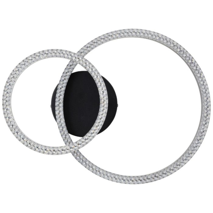 Design plafondlamp zwart, Maladon, 20W, 4000K LED
