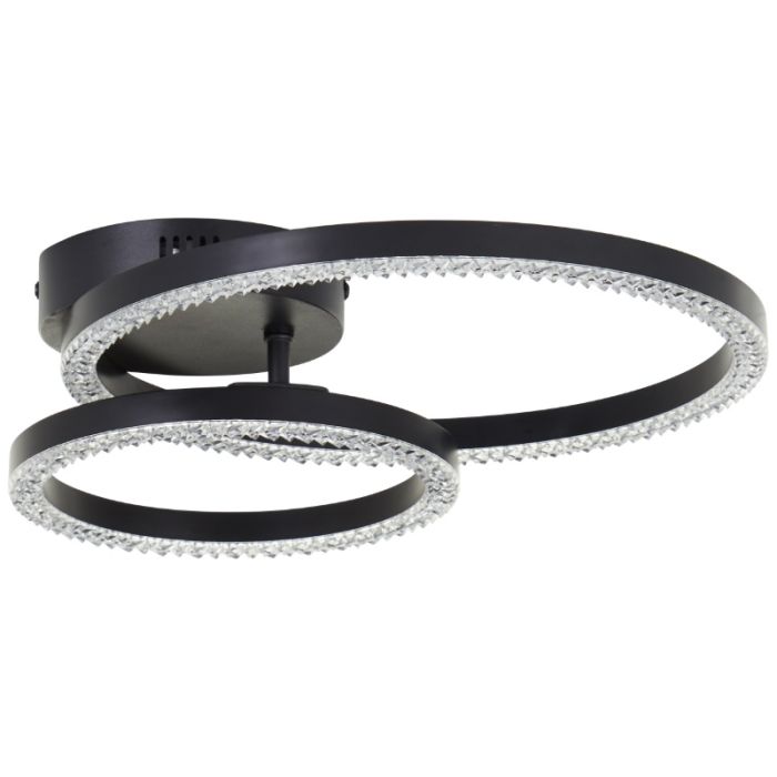 Design plafondlamp zwart, Maladon, 22W, 3000K LED
