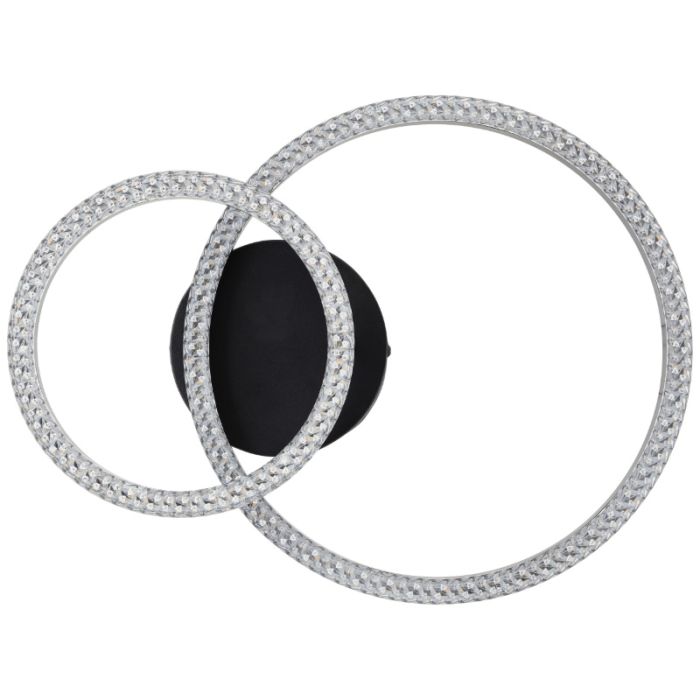 Design plafondlamp zwart, Maladon, 22W, 3000K LED