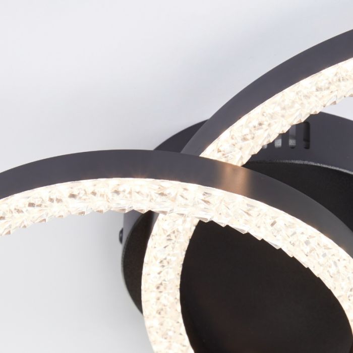 Design plafondlamp zwart, Maladon, 22W, 3000K LED