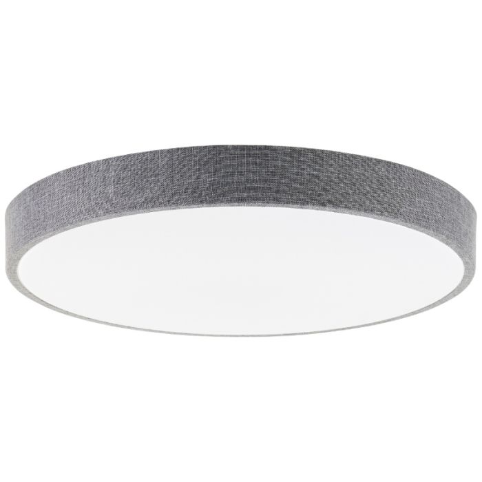 Landelijke plafonnière grijs, Soeraya, 36W, 3000K-6500K LED, met afstandsbediening