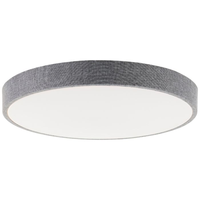 Landelijke plafonnière grijs, Soeraya, 36W, 3000K-6500K LED, met afstandsbediening