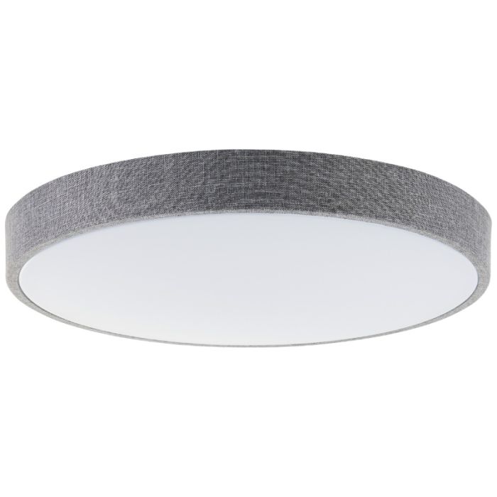 Landelijke plafonnière grijs, Soeraya, 36W, 3000K-6500K LED, met afstandsbediening