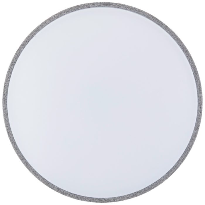 Landelijke plafonnière grijs, Soeraya, 36W, 3000K-6500K LED, met afstandsbediening