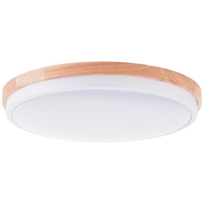 Moderne plafondlamp hout, Marloes, 24W, 3000K LED, 3-staps dimbaar