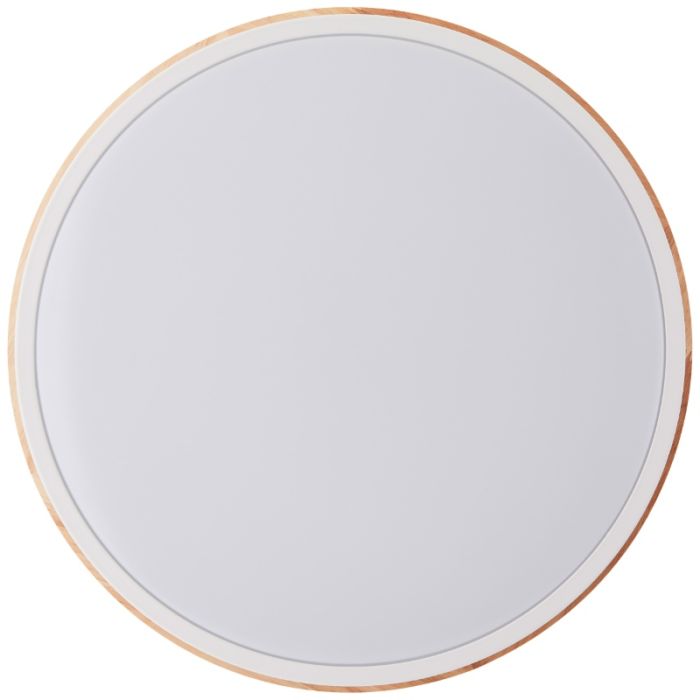 Moderne plafondlamp hout, Marloes, 24W, 3000K LED, 3-staps dimbaar