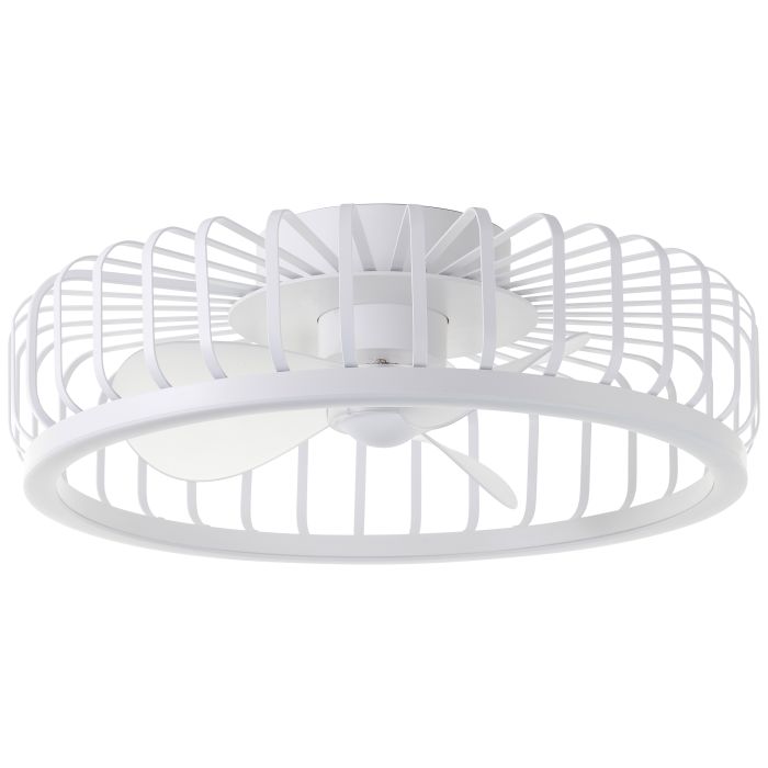 Moderne plafondventilator wit, Tolga, 36W, 2700K-4000K-6500K LED, met afstandsbediening