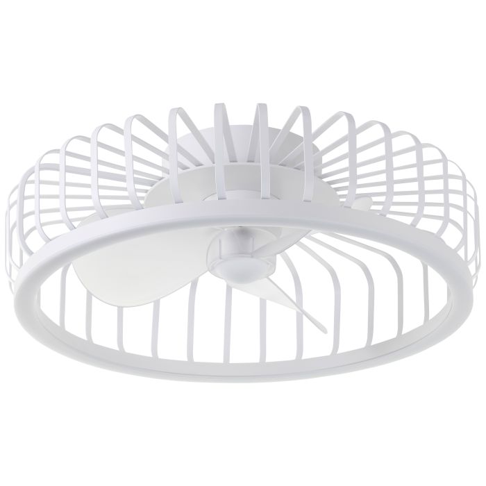 Moderne plafondventilator wit, Tolga, 36W, 2700K-4000K-6500K LED, met afstandsbediening