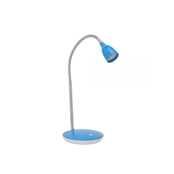 Kunststof bureaulamp blauw, Kit, 3W, 3000K LED, met schakelaar