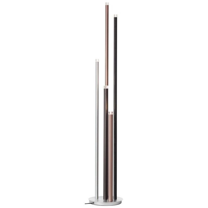 Moderne vloerlamp zilver, Olivia, 4W, 3000K LED, met schakelaar