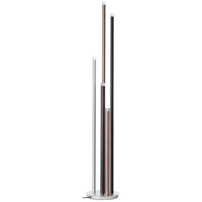 Moderne vloerlamp zilver, Olivia, 4W, 3000K LED, met schakelaar