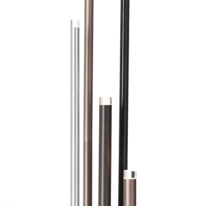 Moderne vloerlamp zilver, Olivia, 4W, 3000K LED, met schakelaar
