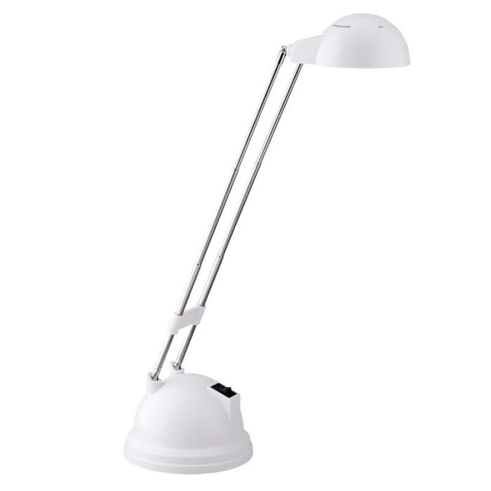 Moderne bureaulamp wit, Louna, 6W, 2700K LED, met schakelaar