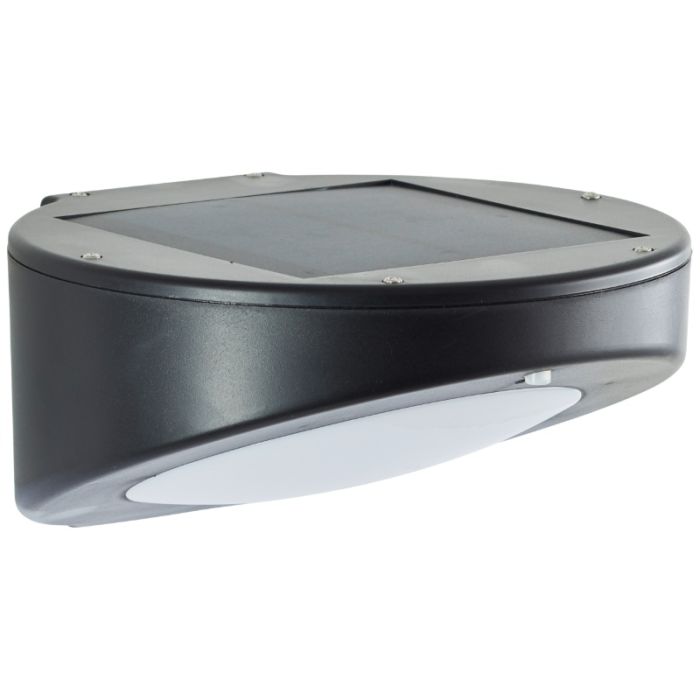 Moderne buiten wandlamp op zonne-energie zwart, Winesh, 3W, 4000K LED, IP44