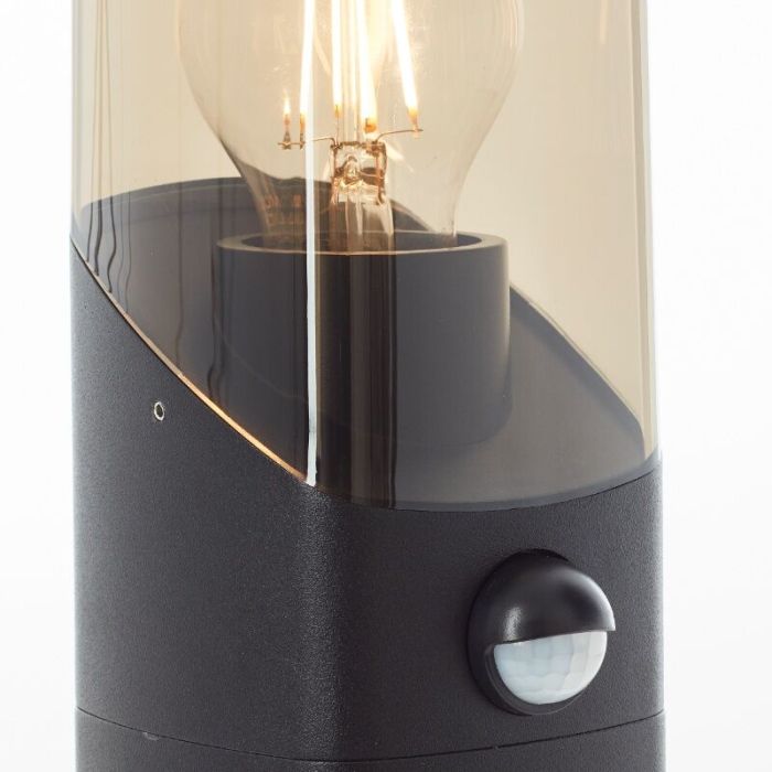 Moderne staande buitenlamp met bewegingssensor grijs, Klasina, IP44