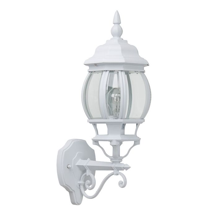 Klassieke buitenlamp wit, Liena, IP23