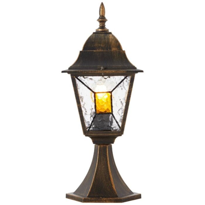 Klassieke buitenlamp roestkleurig, Levinus, IP44
