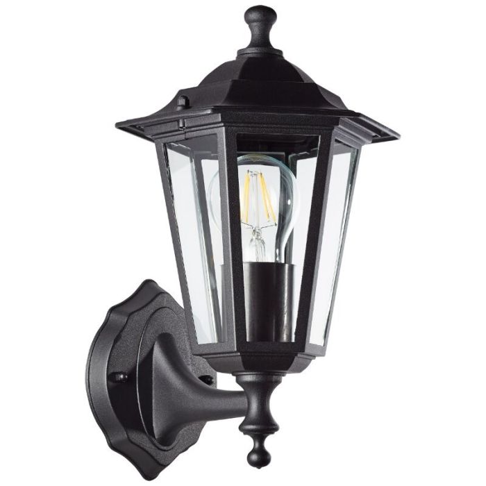 Klassieke buitenlamp zwart, Radha, IP44