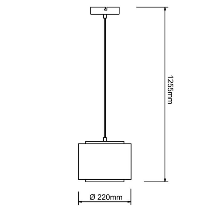Landelijke hanglamp beige, Gerbert