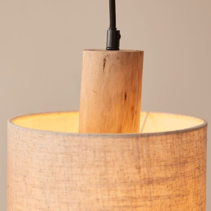 Landelijke hanglamp beige, Joroes