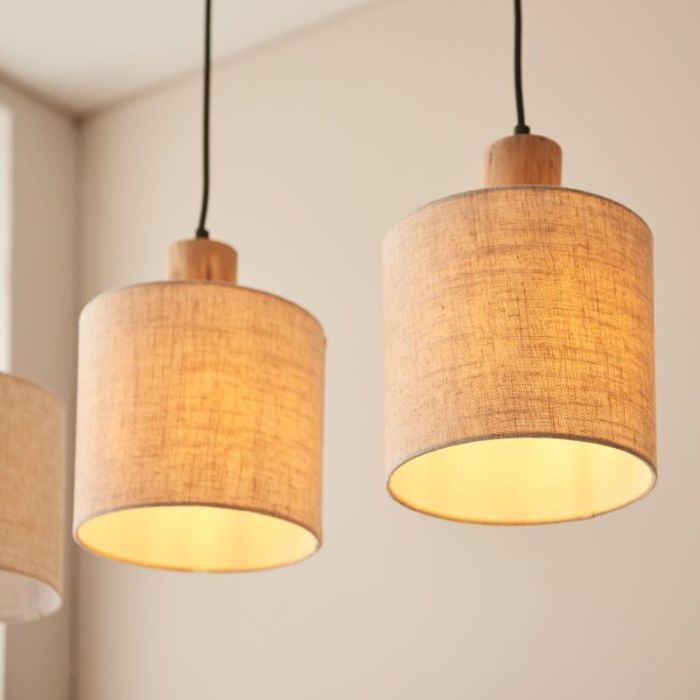 Landelijke hanglamp beige, Joroes