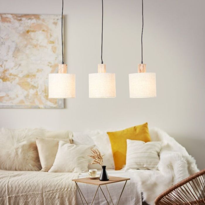 Landelijke hanglamp beige, Joroes