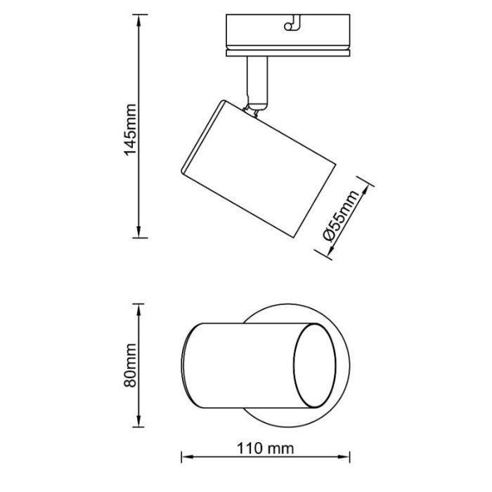 Moderne wandspot bruin, Karam