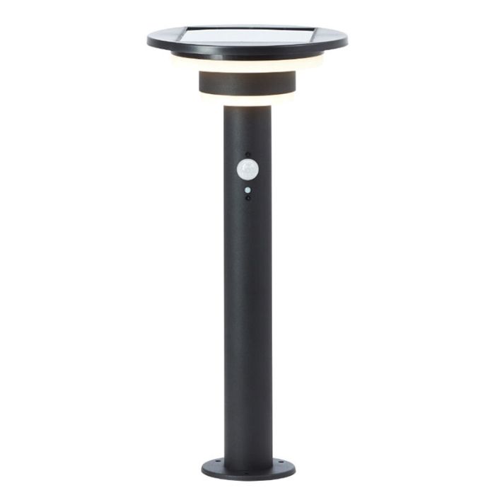 Moderne staande buitenlamp op zonne-energie zwart, Lonneke, 3W, 3000K LED, IP44