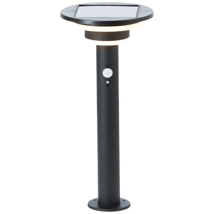 Moderne staande buitenlamp op zonne-energie zwart, Lonneke, 3W, 3000K LED, IP44