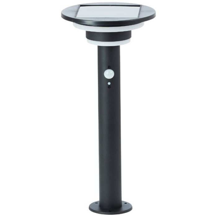 Moderne staande buitenlamp op zonne-energie zwart, Lonneke, 3W, 3000K LED, IP44