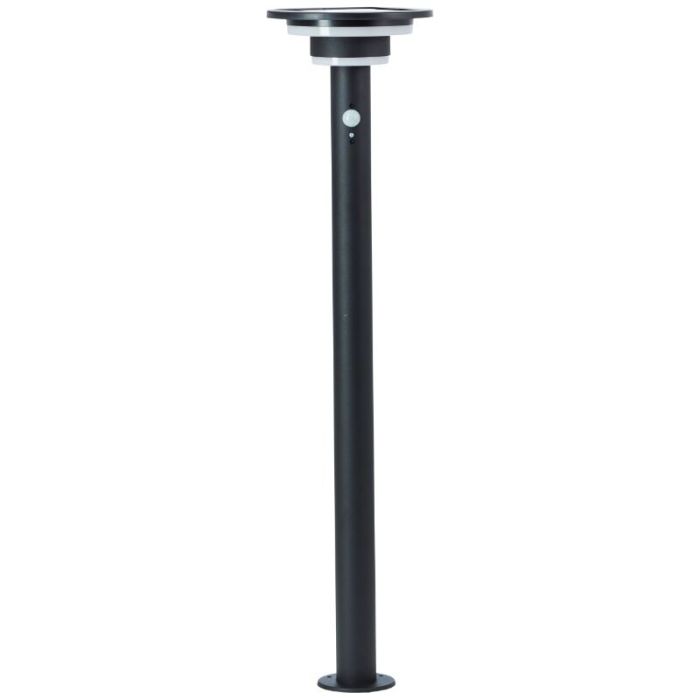Moderne staande buitenlamp op zonne-energie zwart, Lonneke, 3W, 3000K LED, IP44
