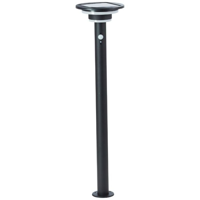 Moderne staande buitenlamp op zonne-energie zwart, Lonneke, 3W, 3000K LED, IP44