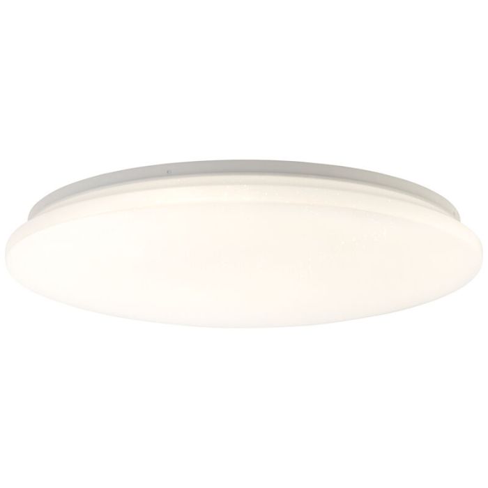 Witte plafonniere Julie, metaal, 36W LED met instelbare lichtkleur en afstandsbediening