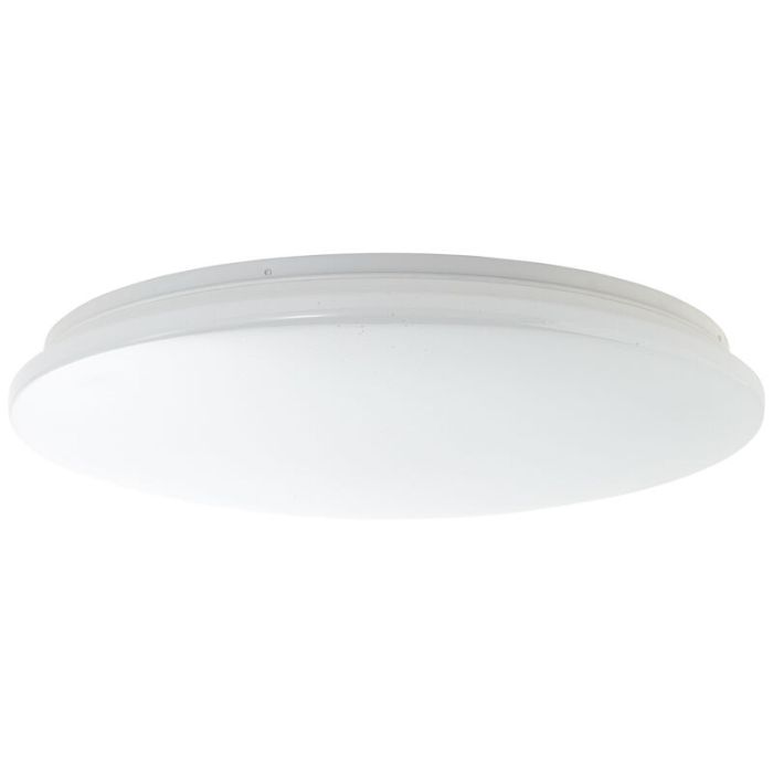 Witte plafonniere Julie, metaal, 36W LED met instelbare lichtkleur en afstandsbediening