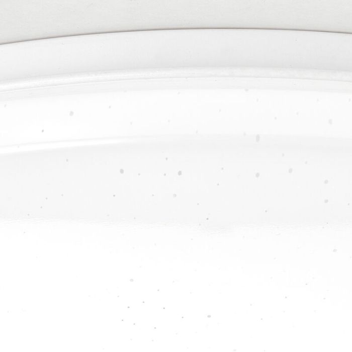 Witte plafonniere Julie, metaal, 36W LED met instelbare lichtkleur en afstandsbediening