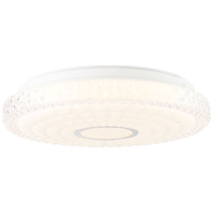 Design plafonniere Jenine, metaal, 12W warm wit LED