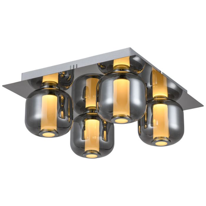 Design plafondlamp Emmely, metaal, 22W warm wit LED