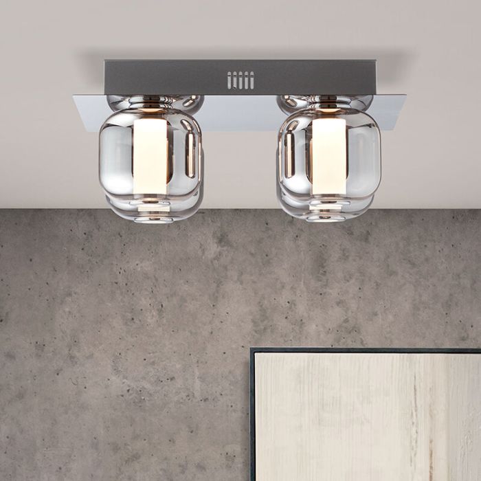 Design plafondlamp Emmely, metaal, 22W warm wit LED