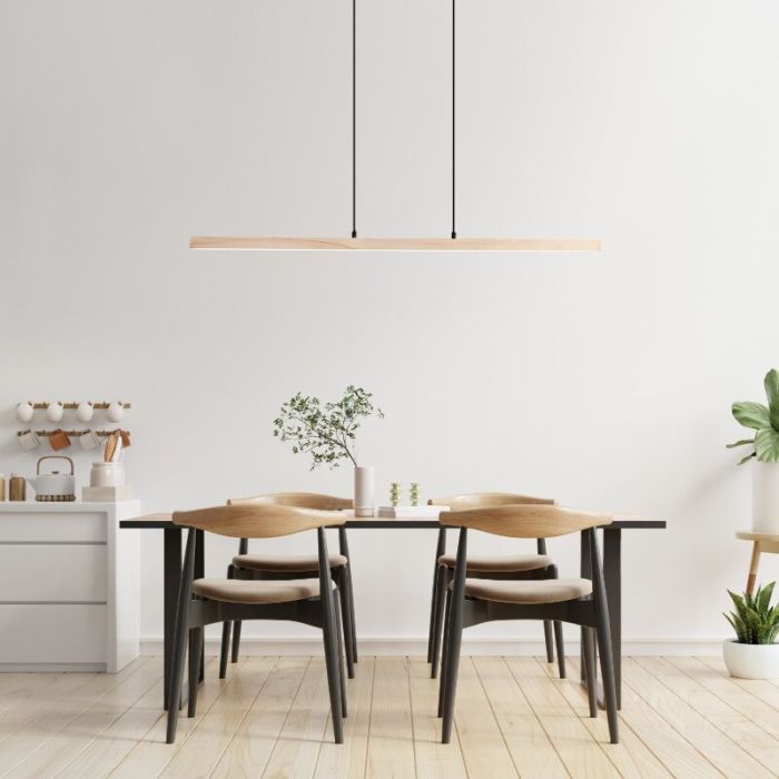 Landelijke hanglamp bruin, Renuka, 19W, 3000K LED
